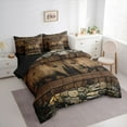 thumbnail image 3 of Castle Fairy Wildlife Bear Bedding Comforter Set 7 Pieces for Teens Adults,Jungle Animal Full Bedding Set Lightweight,Vintage Cabin Aesthetic Fitted Sheet Flat Sheet,Lightweight Room Decor, 3 of 8