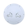 thumbnail image 4 of S SERENABLE Marine Boat Deck Cover Reinforced Two Rotatable Handles Inspection Lid White, 4 of 9