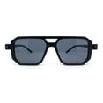 thumbnail image 2 of Super Hipster Squared Rectangle Racer Gentlemens Sunglasses Matte Black - Black, 2 of 4