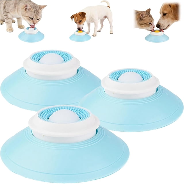 Dog Lick Ball,Licking A Ball Add More Fun Bowl, Dog Lick Ball Bowl,Licking A Ball for Dogs,Slow Down Eating Speed and Add More Fun for Your Dog and Cats