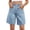 Light Blue, variant on Jean Shorts for Women High Waisted Wide Leg Stretchy Denim Jorts Casual Summer Fashion Pants with Pockets