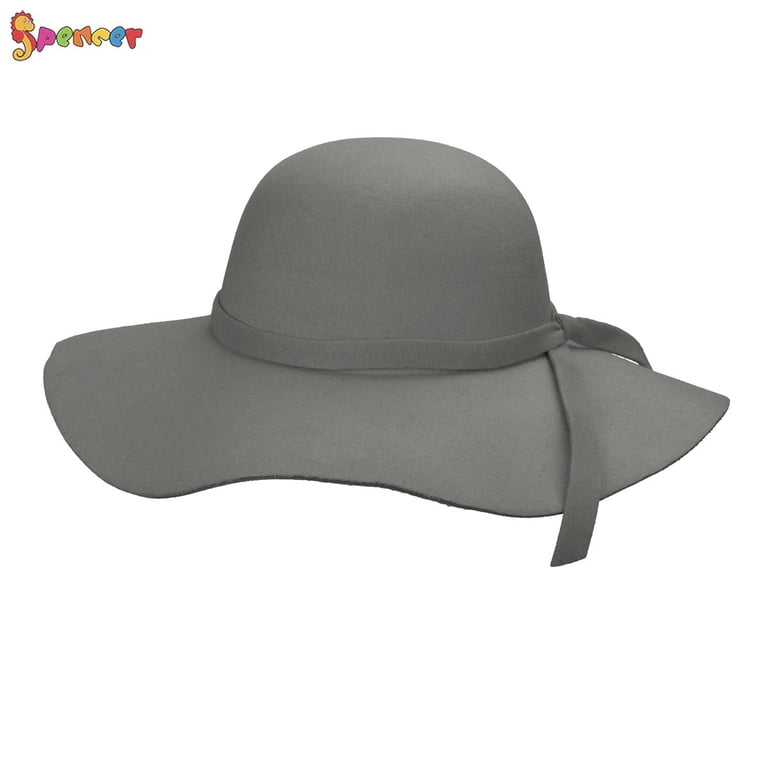100% Wool Foldable Wide Brim Fedora Floppy Felt Bowler Hat Foldable Wide Brim Felt Bowler Hat - Packable Fedora for Women main image 4