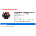 thumbnail image 2 of Distributor Cap - Compatible with 1981 - 1985 Mercedes-Benz 380SL 1982 1983 1984, 2 of 2