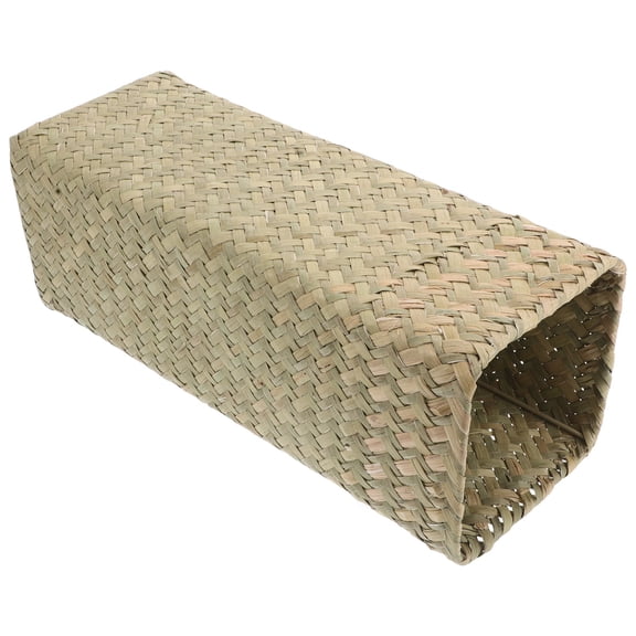 OULII Tall Light Brown Woven Vase for Flower Arrangement Decorative Handmade Basket