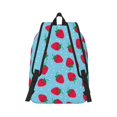 thumbnail image 6 of Rocae Strawberries for Durable Canvas Backpack Leisure Large Bag Travel Rucksack Multi-function Backpack Small, 6 of 8