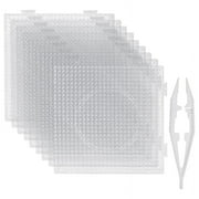 Fuse Beads Pegboards, Large Plastic Bead Pegboard, Square Peg Melty Boards Kit for DIY pwm25