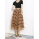 thumbnail image 5 of Txlixc Falda de TUL de estilo femenino de longitud media Txlixc  moda, 5 of 8