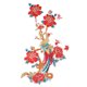 thumbnail image 2 of Parche de bordado, parche de flores, flores de fénix, parche de bordado de flores, parche de bordado de costura, tecnología de vanguardia, 2 of 14