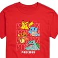 thumbnail image 3 of Pokémon - Stacked Logo Pikachu And Friends - Men's Short Sleeve Graphic T- Shirt, 3 of 5