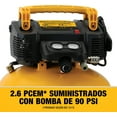 thumbnail image 2 of DEWALT Pancake Air Compressor, 6 Gallon, 165 PSI (DWFP55126),Multi, 2 of 6