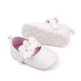 thumbnail image 5 of nvzhuang Baby Girls Moccasinss Shoes Flower Decor PU Leather Flats Shoes Non-Slip Summer Shoes, 5 of 6