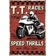 thumbnail image 1 of Letrero de hojalata de motocicleta, carreras T.T., vintage, de metal, placa artística, póster, decoración de pared retro, pintura en hojalata, letreros de hojalata de 20 x 30 cm., 1 of 9