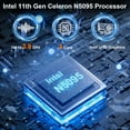 thumbnail image 3 of 15.6" Full HD Windows 11 Pro Laptop for Office & Study, 16GB RAM 512GB SSD, Intel Celeron N5095, FingerPrint, Backlit Keyboard,Wi-Fi, HDMI, Silver, 3 of 8