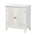 thumbnail image 2 of Baxton Studio Yelena Classic and Traditional White Finished Wood 2-Door Storage Cabinet, 2 of 10