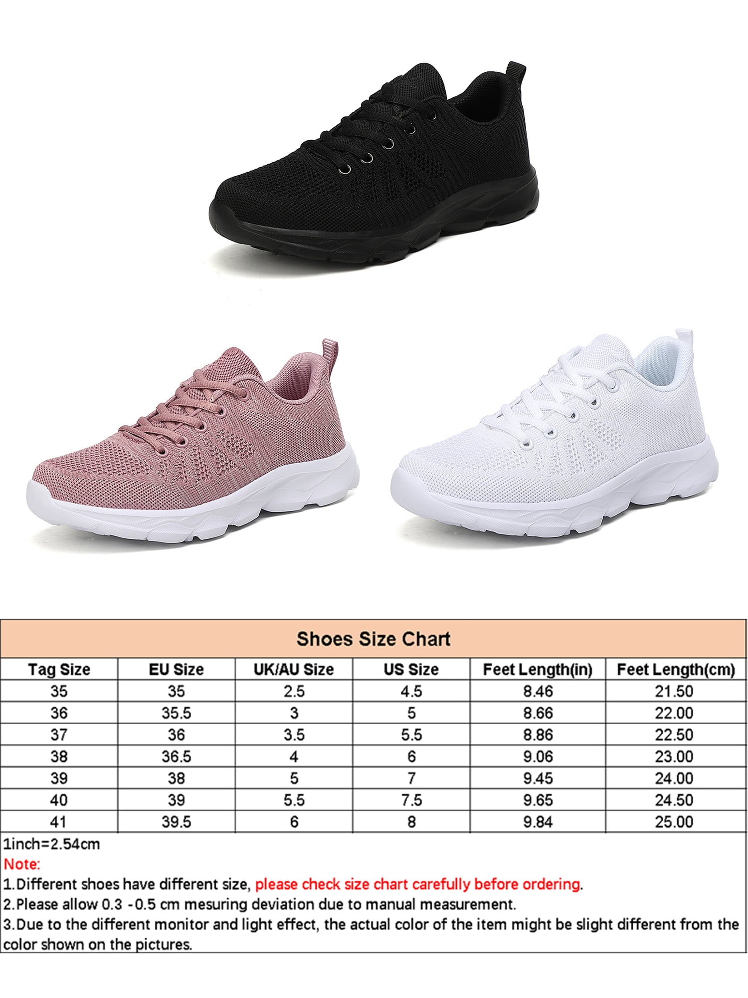 Wazshop Women Sneakers Lace Up Flats Hollow Out Athletic Shoes Non-Slip  Mesh Sport Sneaker Ladies Walking Shoe Low Top Lightweight Gray Pink 5.5 