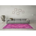thumbnail image 3 of Ahgly Company Indoor Round Medallion Pink Traditional Area Rugs, 4' Round, 3 of 4