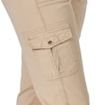 thumbnail image 3 of Pantalón Capri Cargo Lee Austyn de corte holgado para mujer Café 8, 3 of 4