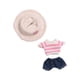 thumbnail image 5 of Ropa para muñecas de 6 pulgadas Hugo azul con sombrero y pantalones, 5 of 9