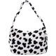 thumbnail image 2 of Bolso de hombro con estampado de leche de vaca para mujer Ehuebsd bolsa de mano de felpa con asa superior portátil para viaje diario para Otoño e Invierno, 2 of 9