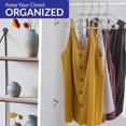 thumbnail image 3 of ROYALE 60 Pack Grey Plastic Hangers for Clothes - Heavy Duty Plastic Clothes Hanger Ideal for Everyday Standard Use - Lightweight & Space Saving Notched Plastic Hangers - Slim & Sleek Shoulder Groove, 3 of 9