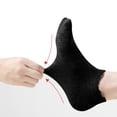 thumbnail image 3 of Women's ankle socks Soft cotton low top athleisure multi-color non-display women's socks - Black, 3 of 5