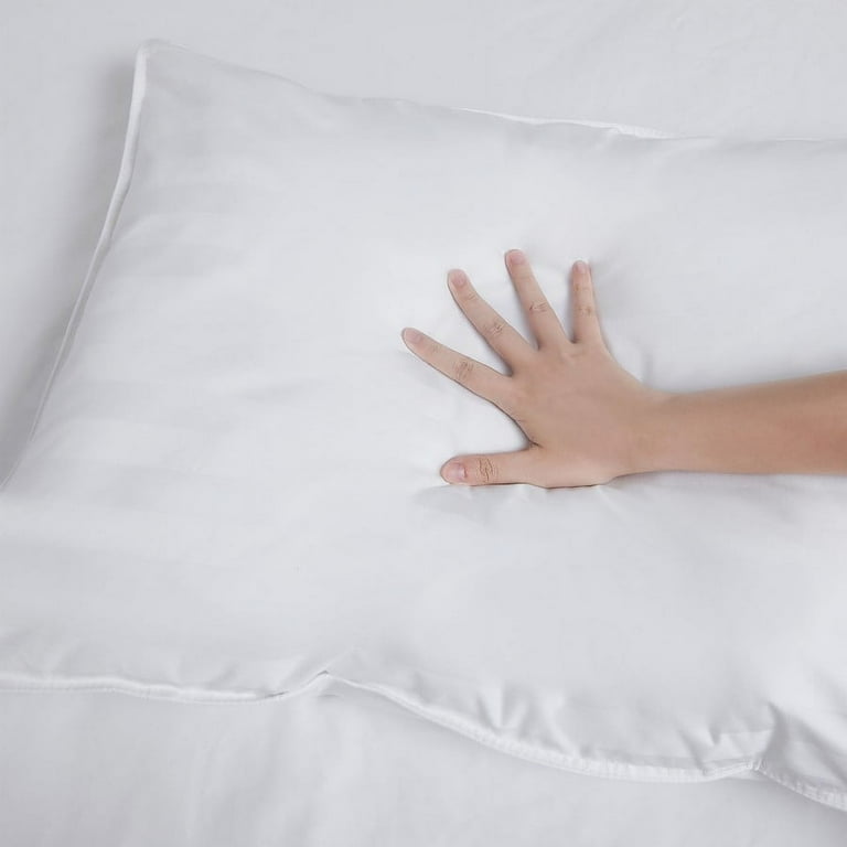 DOWNLITE Low Profile 250 TC Damask EnviroLoft Pillow Walmart