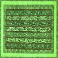 thumbnail image 1 of Ahgly Company Indoor Square Abstract Green Modern Area Rugs, 5' Square, 1 of 4