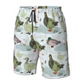thumbnail image 4 of Salouo Mallard Ducks Wild Birds Pattern Swim Trunks for Men,Men's Hawaiian Bathing Suit Swimsuits Quick Dry Swimming Board Shorts Beach Shorts with Pockets-Large, 4 of 6