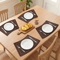 thumbnail image 3 of Unique Bargains 6Pcs Faux Leather Heat Resistant Placemats Coffee 20.1x11.8inch, 3 of 6