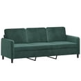 thumbnail image 2 of vidaXL 2 Piece Sofa Set Dark Green Velvet, 2 of 4