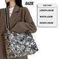 thumbnail image 2 of Bolsos cruzados para mujer, bolso de mano de lujo a la moda, bolso de mano de lino y algodón con un solo hombro, gran capacidad, bordado jacquard, retro, exquisito grafiti, 2 of 5