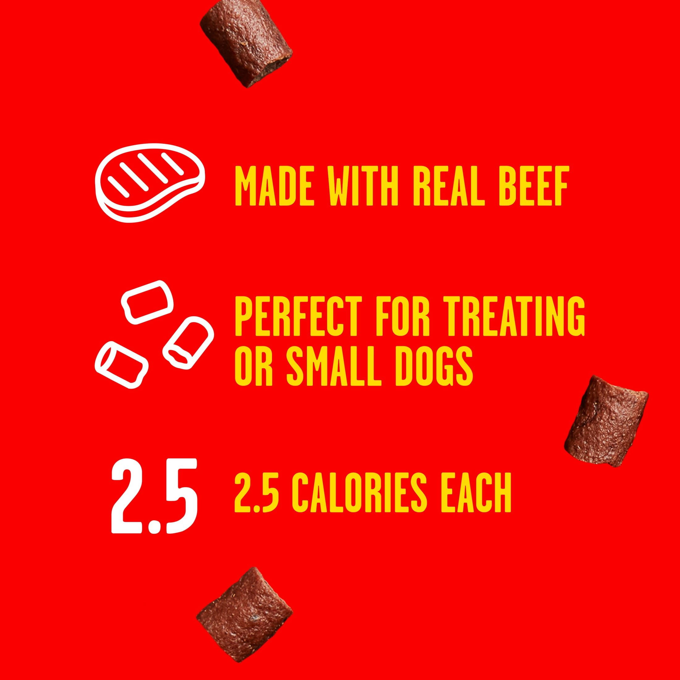 (4 pack) Pup Peroni Dog Training Treats Made With Real Beef, 5.6 oz Bag