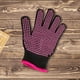 thumbnail image 5 of Guantes resistentes al calor con protuberancias de silicona Suministros para peinar el cabello (rosa), 5 of 9