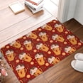 thumbnail image 4 of Vsdgher Heart Christmas Hot Cocoa Flannel Anti-Slip Floor Mat Comfort Mat Outdoor Rug, Indoor Outdoor Rugs for Home, Office, Laundry 16''x24''in, 4 of 7