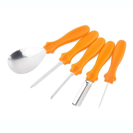 

LnjYIGJ Halloween Jack-o-lantern Carving Tools 5-piece Set Fruit Knife Children Cutting Jack-o-lantern Decoration Tools Carving Knife Tools&Home Improvement
