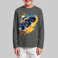 thumbnail image 2 of Gubotare T Shirt Boys Shirts for Kids Boys Girls Tshirt Stripe Long Sleeve Tees Tops Size 11-12 (Grey,11-12 Years), 2 of 5