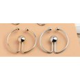 thumbnail image 1 of Shisuyan 2Pcs Round Scarf Clip Alloy Silver Scarf Pin For Women Daily Outings, 1 of 8