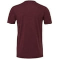 thumbnail image 2 of Canvas Mens Triblend Crew Neck Plain Short Sleeve T-Shirt, 2 of 3