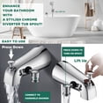 thumbnail image 5 of FETERVIC Bathtub Faucet with Sprayer, Slip-on Tub Spout, High Pressure Handheld Shower Head 10 Spray Settings with Diverter, 5 of 12