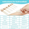 thumbnail image 4 of LIFARA Hydrocolloid Tape Roll: Large Hydrocolloid Bandages for Wound Care, Self-Adhesive Cut-to-Size Ultra Absorbent Flexible Waterproof, First Aid Essential (2in*16ft), 4 of 9