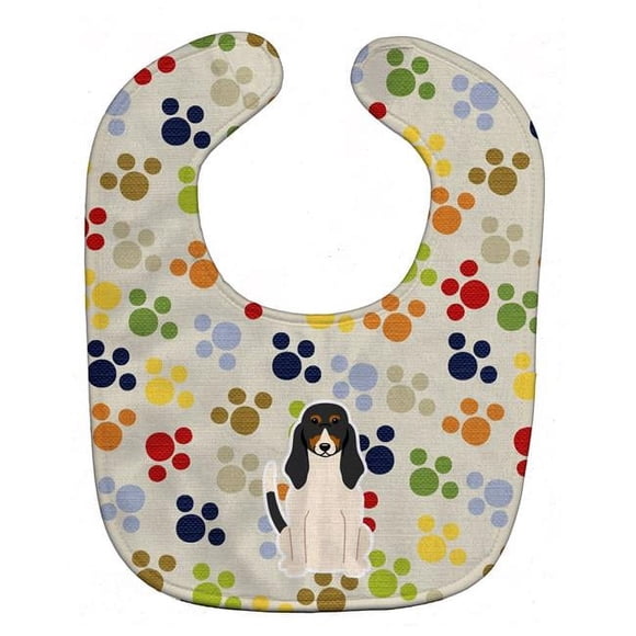 Carolines Treasures BB5873BIB Pawprints Swiss Hound Baby Bib