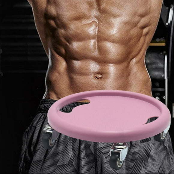 Disco de Rodillo de Entrenamiento Abdominal, Rueda de Músculo Abdominal, Rodillo de Ruedas de Fitness de Rotación Antideslizante 360, Discos Deslizant Púrpura