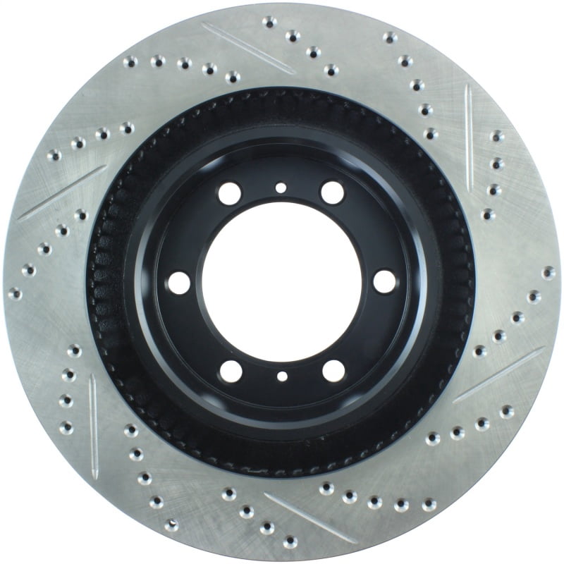 StopTech Slotted & Drilled Sport Brake Rotor Fits select: 2010-2020,2022-2023 TOYOTA 4RUNNER