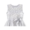 thumbnail image 4 of Flower Girl Dress Lace Sequin Flare Gray Wedding Party 5, 4 of 6