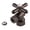 Bronze, variant on Kingston Brass CC53300X 5/8-Inch O.D. Comp x 3/8-Inch O.D. Comp Quarter-Turn Angle Shut-Off Valve in Matte Black