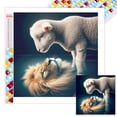 thumbnail image 1 of Con Cuentas Cuadradas 5D DIY Kit León Y Cordero Del 35x35cm, 1 of 9