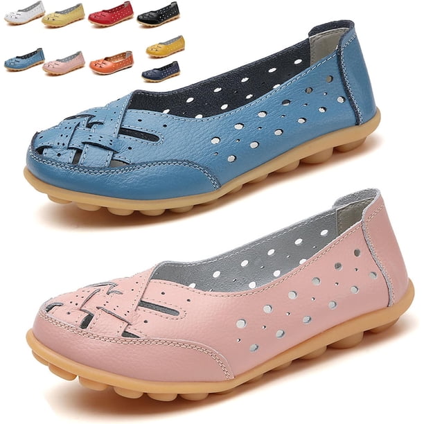 Mocasines ortopédicos Illuminate, mocasines ortopédicos de piel transpirable, zapatos ortopédicos Illuminate