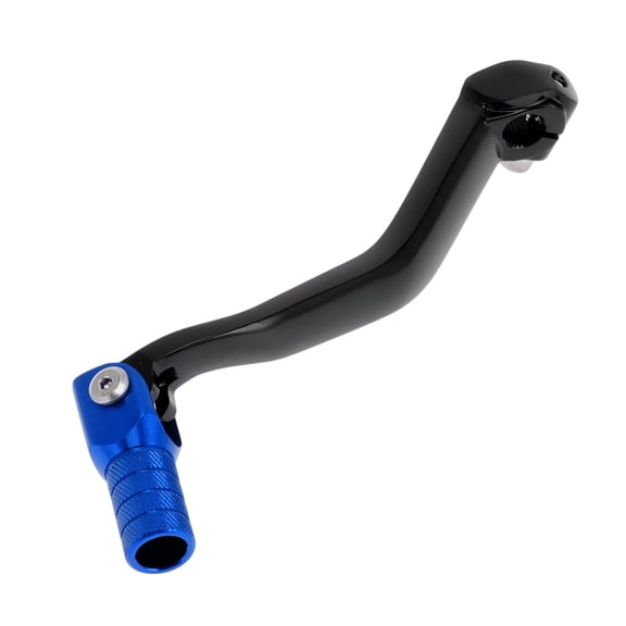 Folding Motorcycle Gear Shifter Lever for Yamaha YZ125 2005-2020 Aluminum Alloy Pedal Shift Lever Arm Black Lever Blue Head