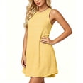 thumbnail image 3 of Lenpel Womens Summer Tank Dresses Trendy Striped Crew Neck Sleeveless Mini Dresses with Pockets Casual Loose Sundresses, 3 of 7