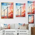 thumbnail image 4 of Designart "Simplistic Wind Energy I" Wind Turbines Wall Art Prints, 4 of 7